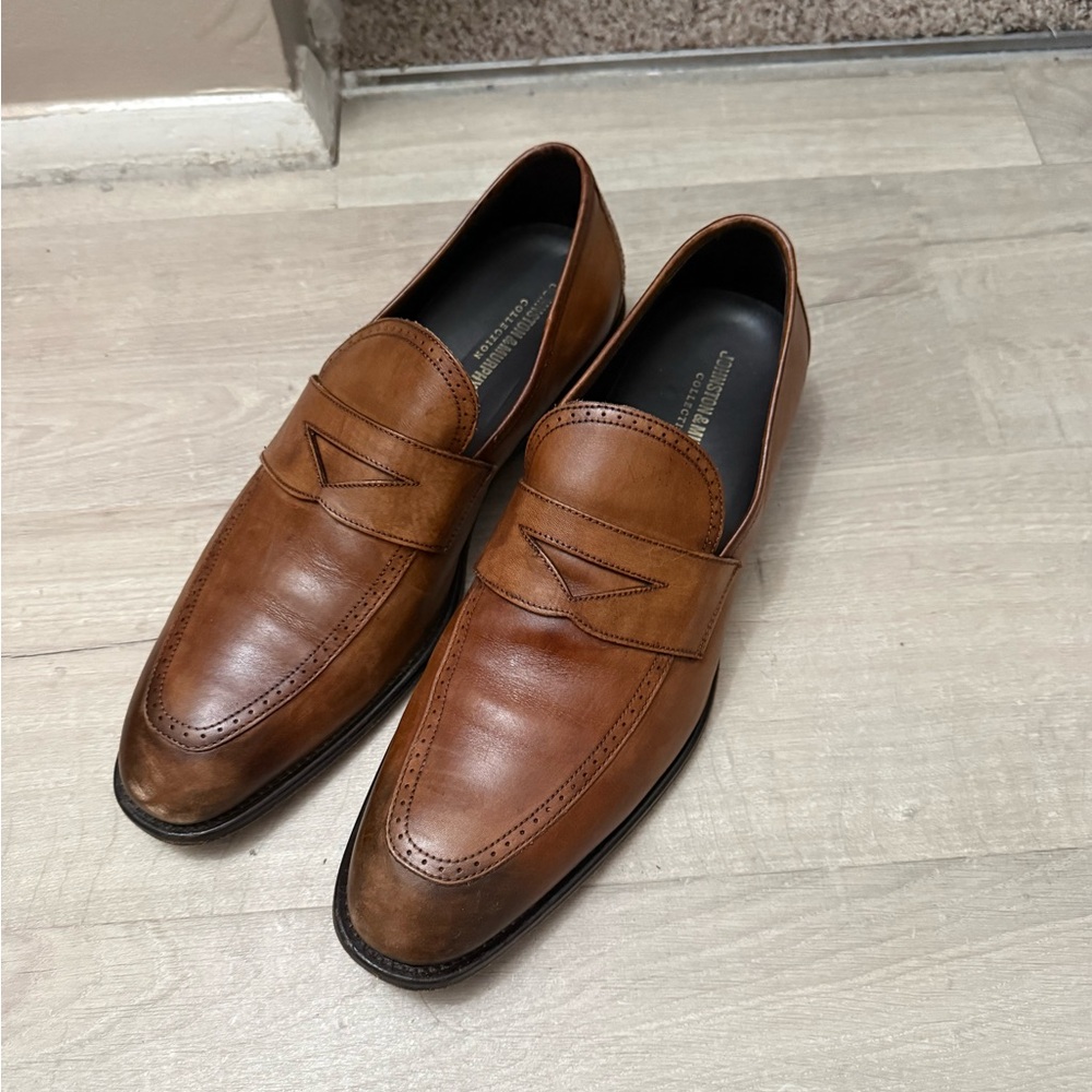 Johnston & Murphy Tan Leather Loafers